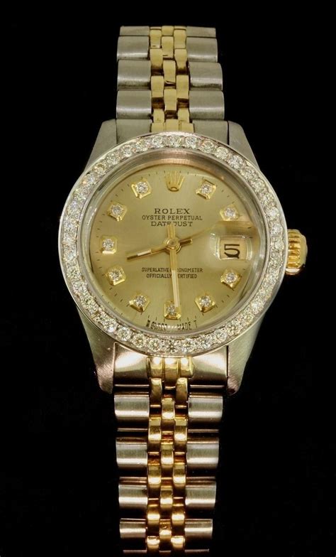 rolex diamond bezel ladies|ladies datejust diamond bezel.